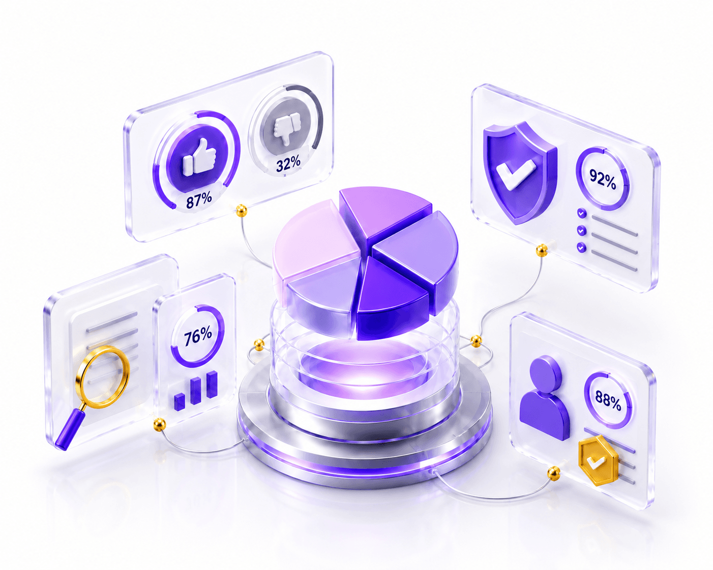 Fortuna trust score dashboard illustration